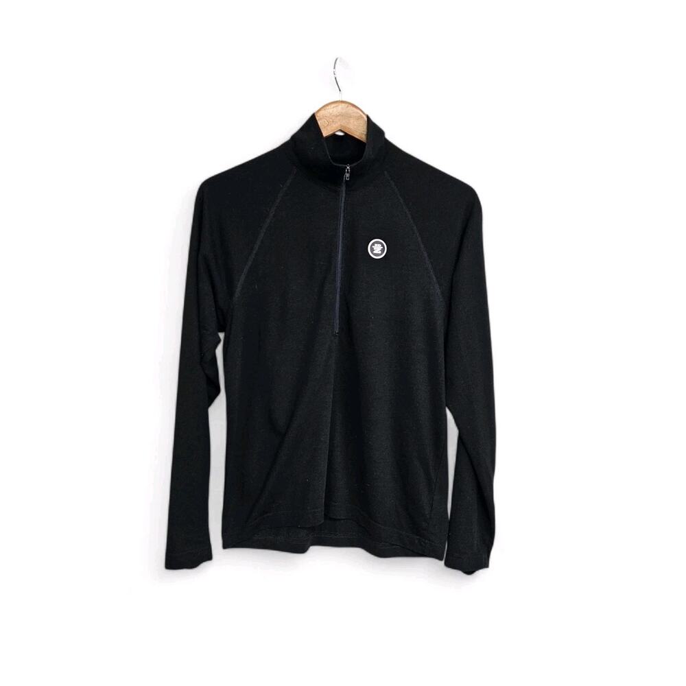 Sierra Designs SD Z Black Long Sleeve 1/4 Zip Pullover Top Men's Size Small